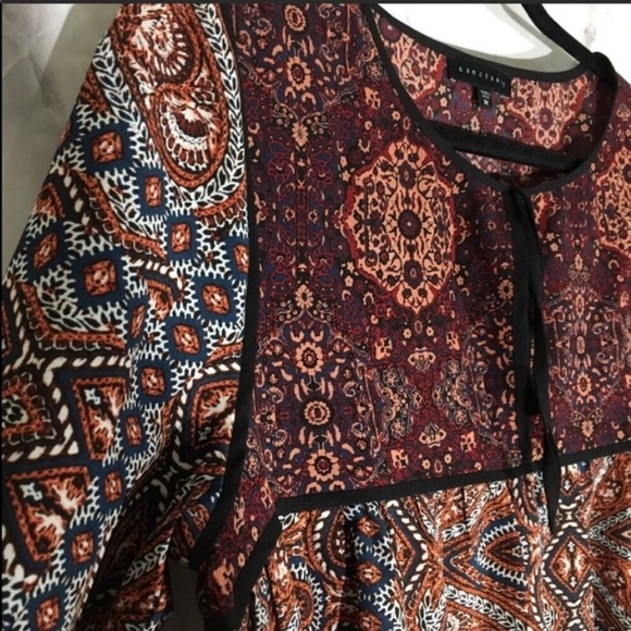 Sanctuary patchwork belle boho blouse sz.M - Picture 4 of 5